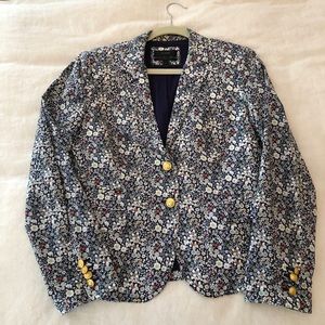 J. Crew Schoolboy Blazer, Liberty of London print, Size 12